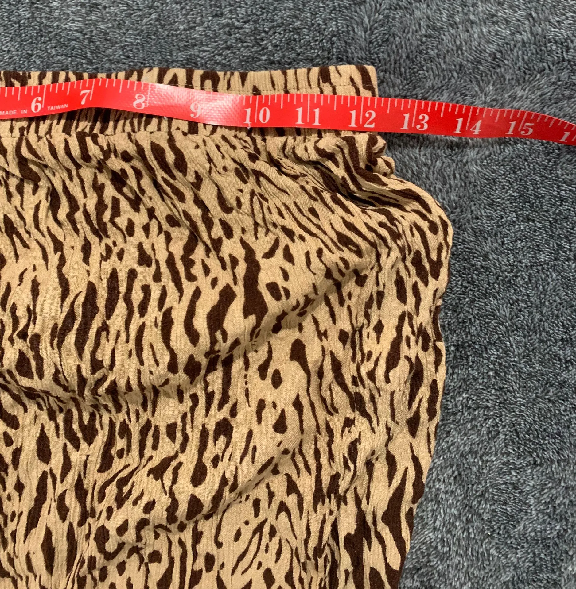 petite animal print maxi skirt side slits size 4 - Image 4
