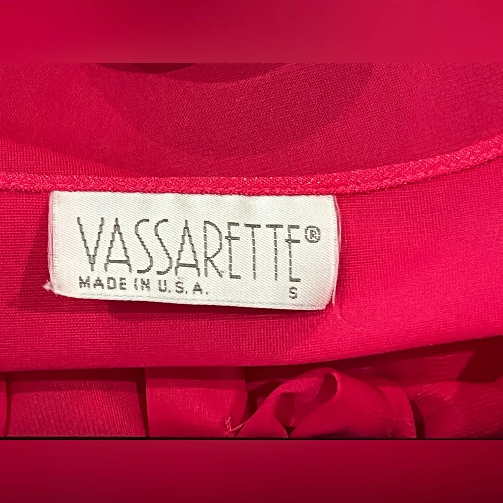 True Vintage 70s 80s Vassarette nightgown and robe set pink peignoir set Size S - Image 9