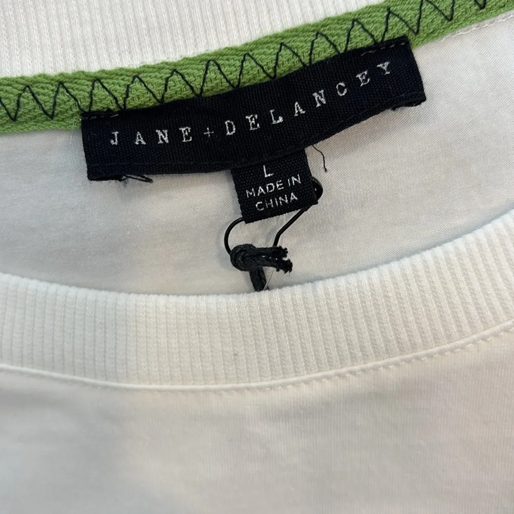 Jane +Delancey White Martini Graphic short sleeve crew neck t shirt - Image 8