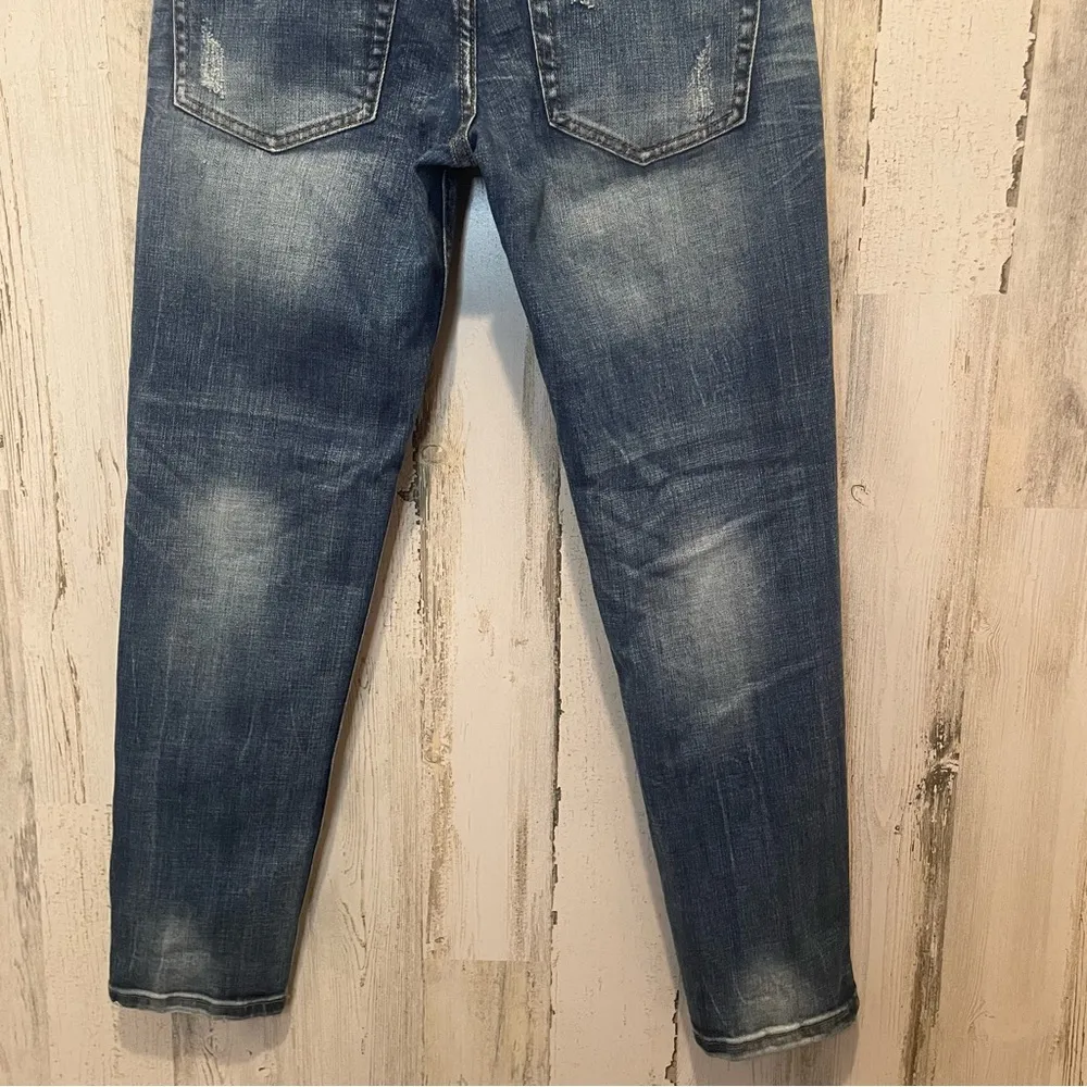 One X One Teaspoon Awesome Baggies Straight Leg Jeans-Dark Wash size 24 - Image 7