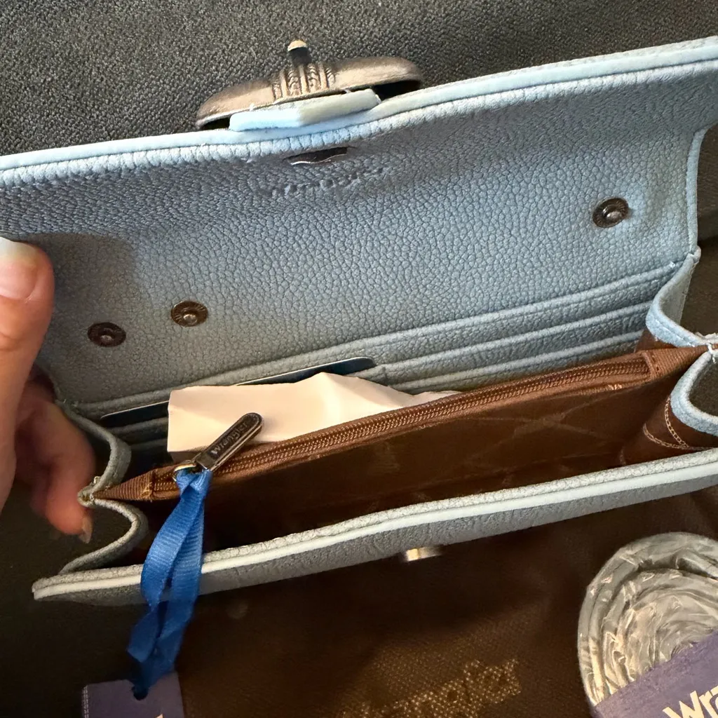 Wrangler Steel Blue Crossbody Bag - Image 10