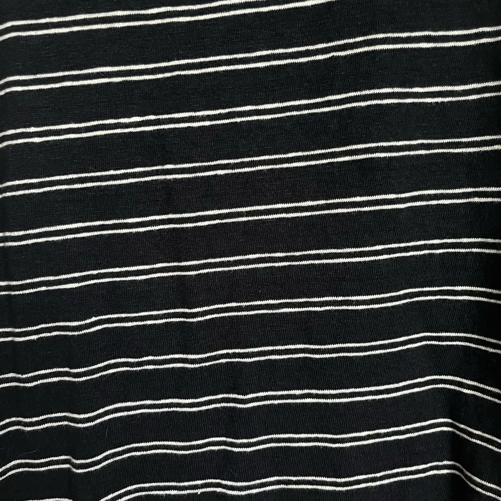 Vince Ladies Black and White Stripe Linen Midi Dress Size Medium - Image 7