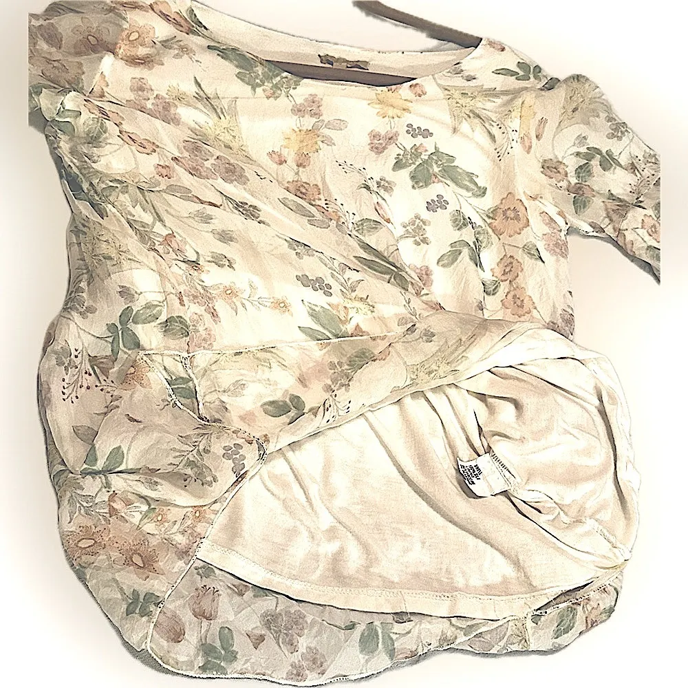 GIUSY Made in Italy Chic Floral Silk top Sz S
Elegant Boho Flowy Feminine - Image 15