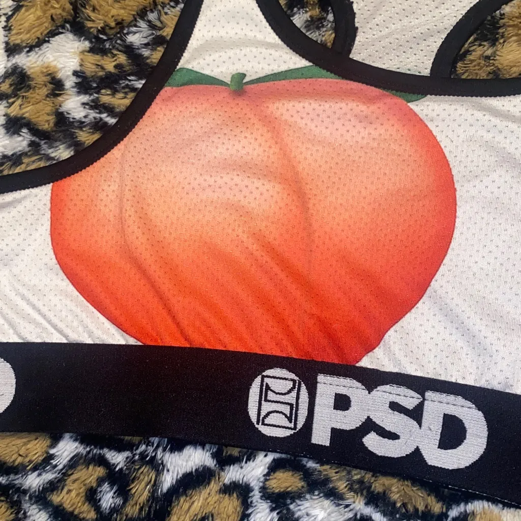 PSD Peachy Mesh Sports Bra Pink Size XL - Image 3