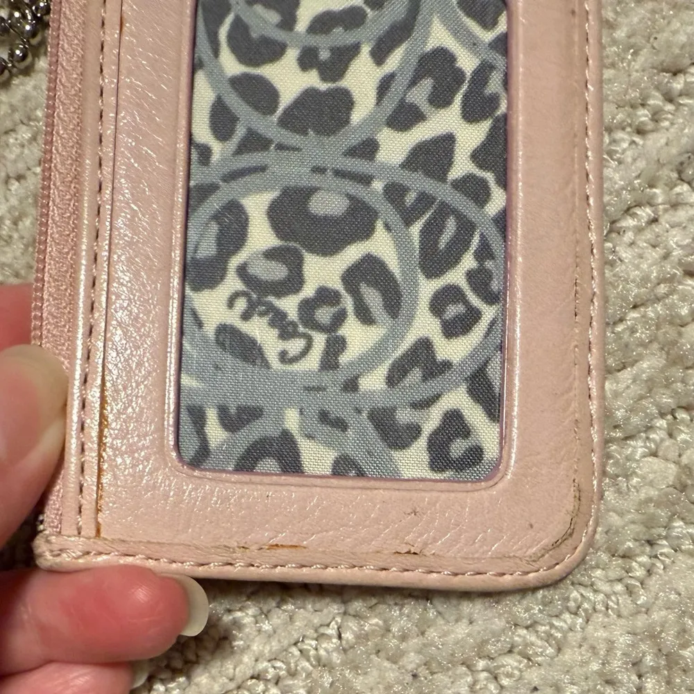 Coach Light Pink Poppy Card Holder - Image 3