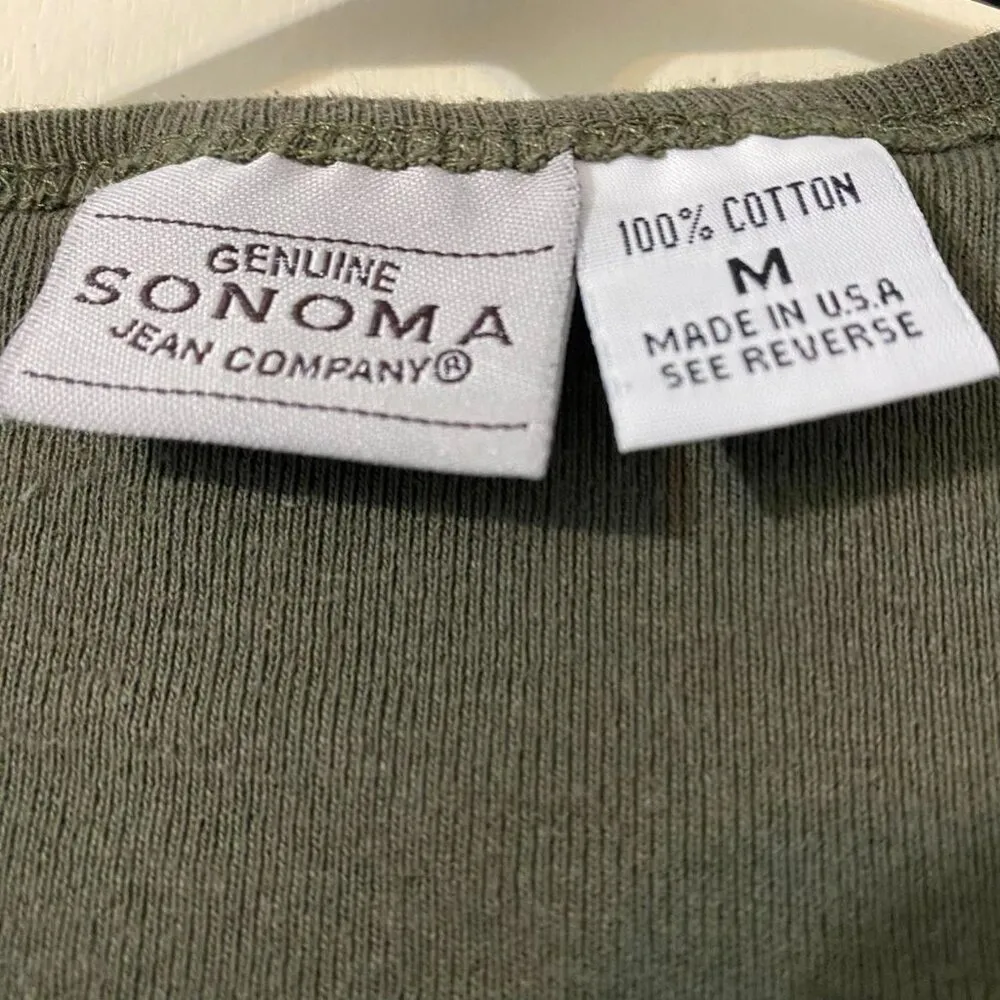 Vintage Sonoma Baby Tee Crop Top Size Medium - Image 5