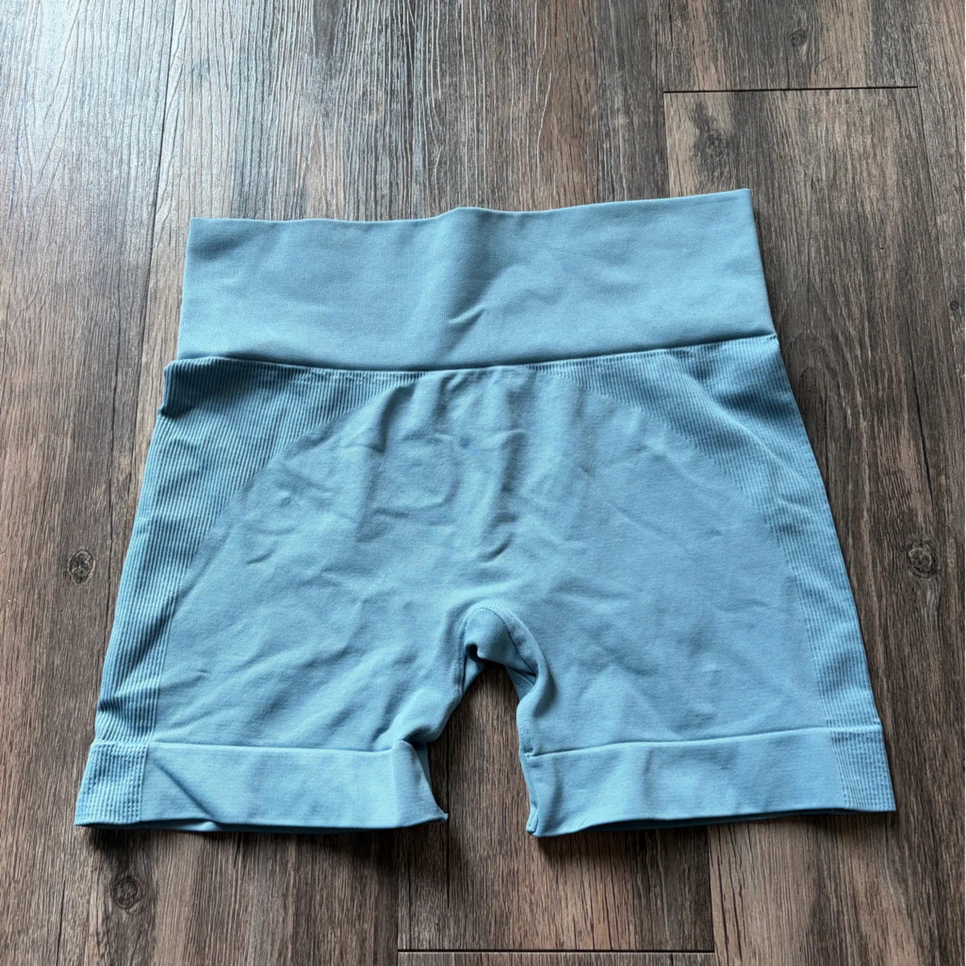 Set Active Sculptflex Blue Biker Shorts Size Medium - Image 2