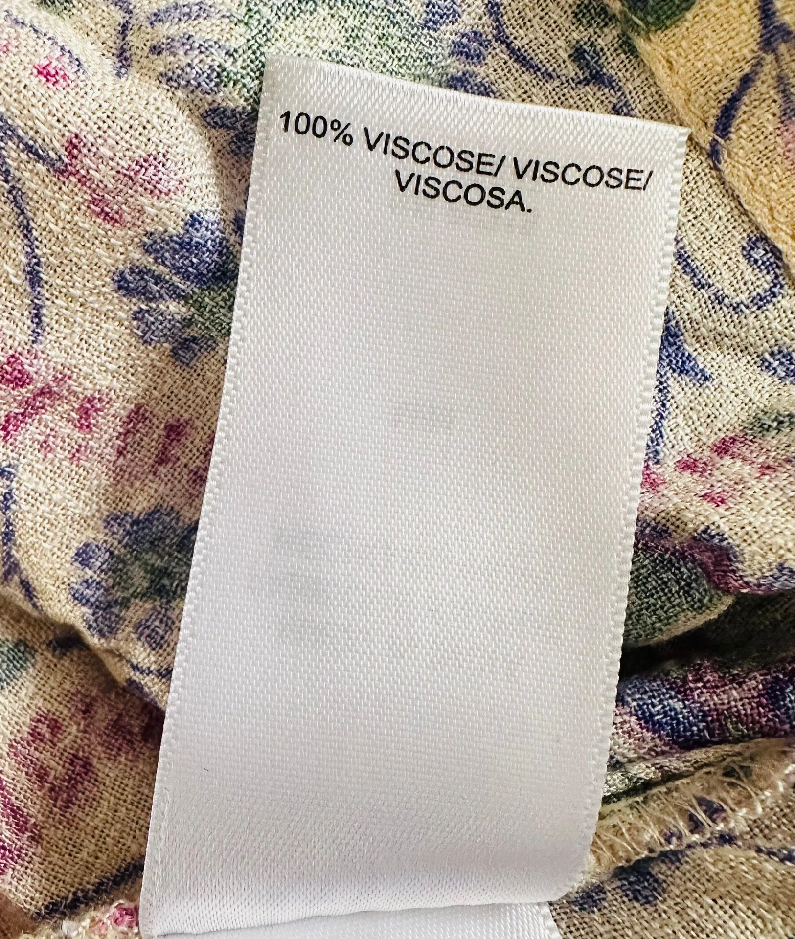 Victoria Long Sleeve Baby Doll Flowy High/Low Hem Top M multicolor purple - Image 8