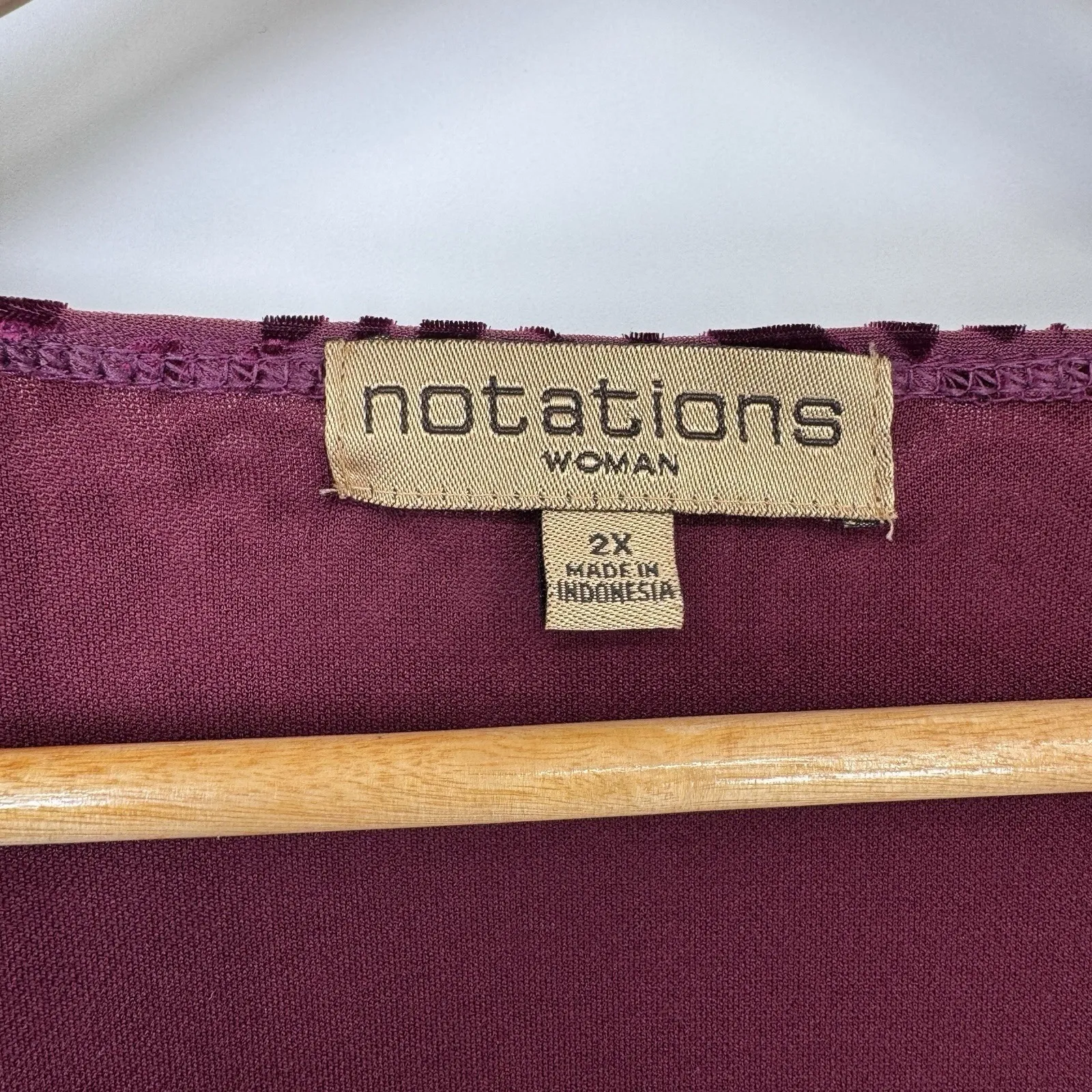 Vintage Y2K Notations Top Woman 2X Purple Velvet Layered Buckle Fairy Whimsigoth - Image 5