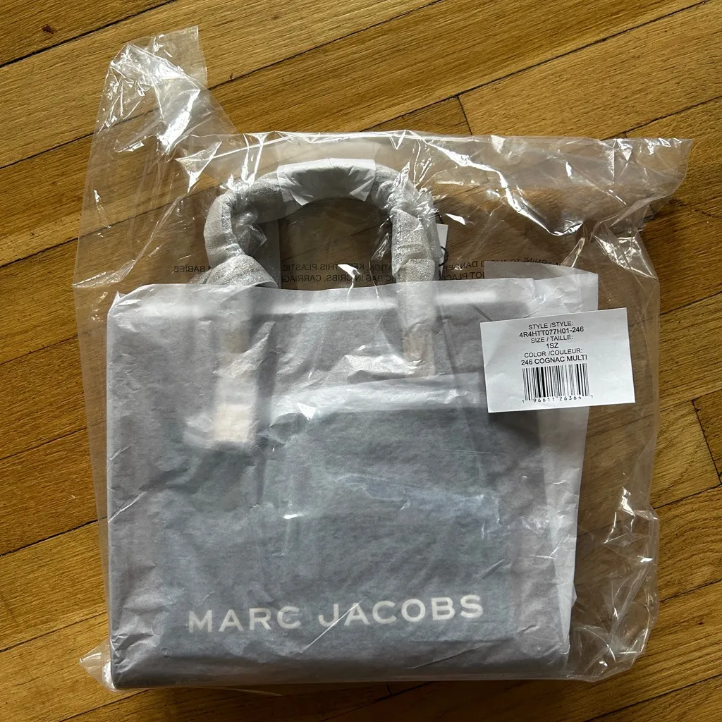 NWT Marc Jacobs Cognac Mini Grind Leather Tote - Image 6