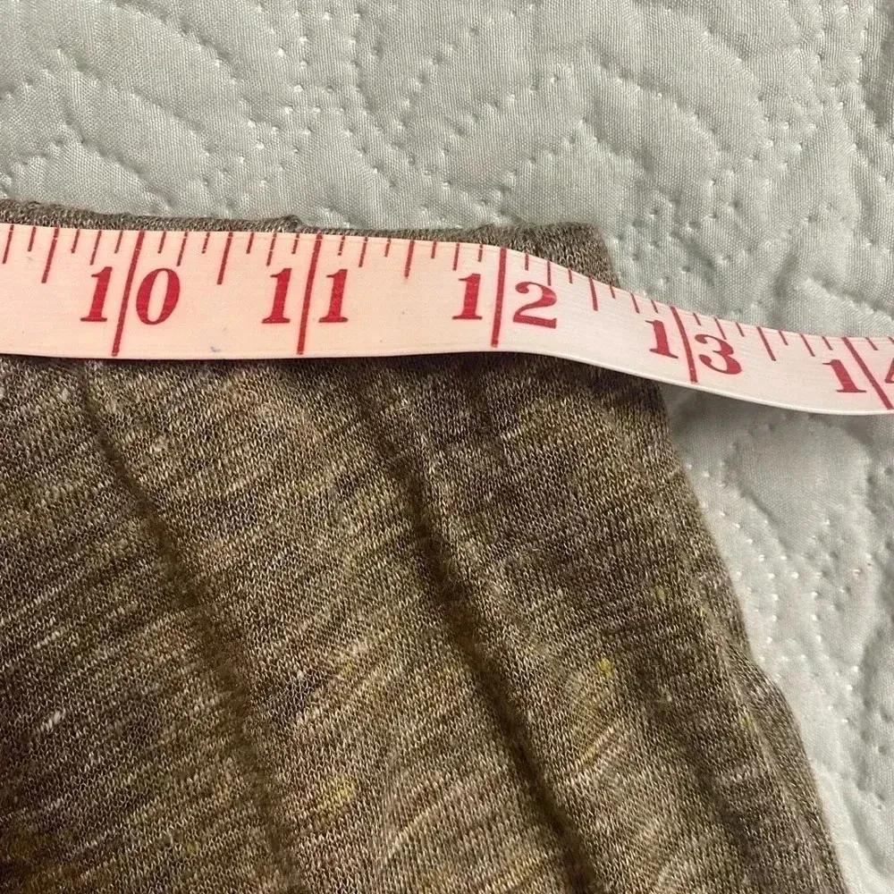 Zara Basic Collection Knit Flare Pants Women's Size Small Brown - Image 4