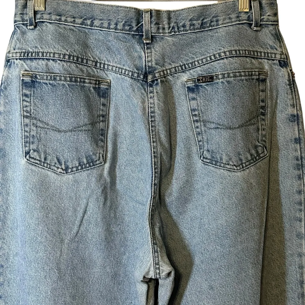 Vintage 80’s Chic Mom Jeans Size 18 Tall Mexico 100% Cotton Blue - Image 7