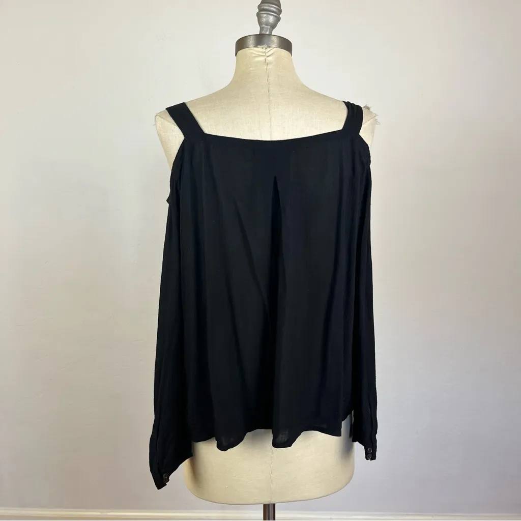 All Saints Elvi Top in Black - Image 6