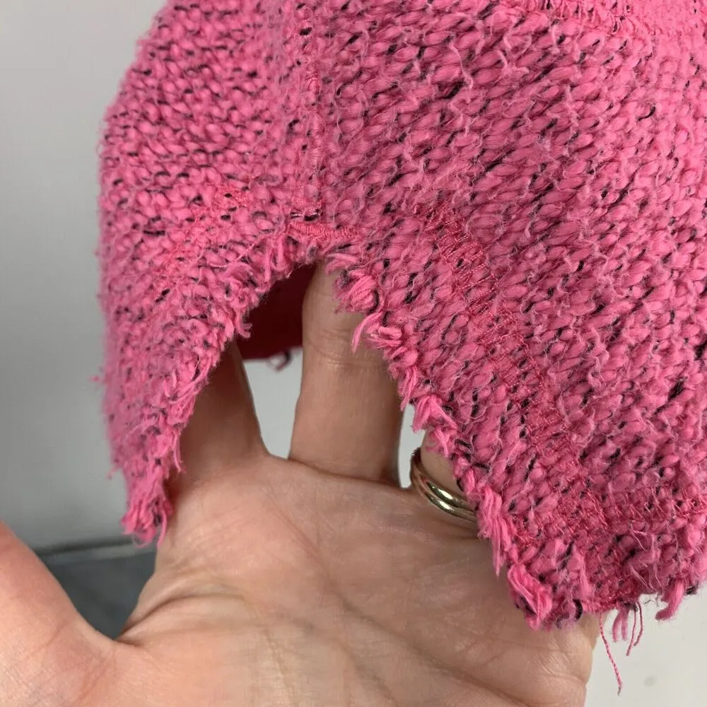 Soft Surroundings Sz L Pullover Hoodie Cozumel Henley Pink T Snap Terry Women’s - Image 7