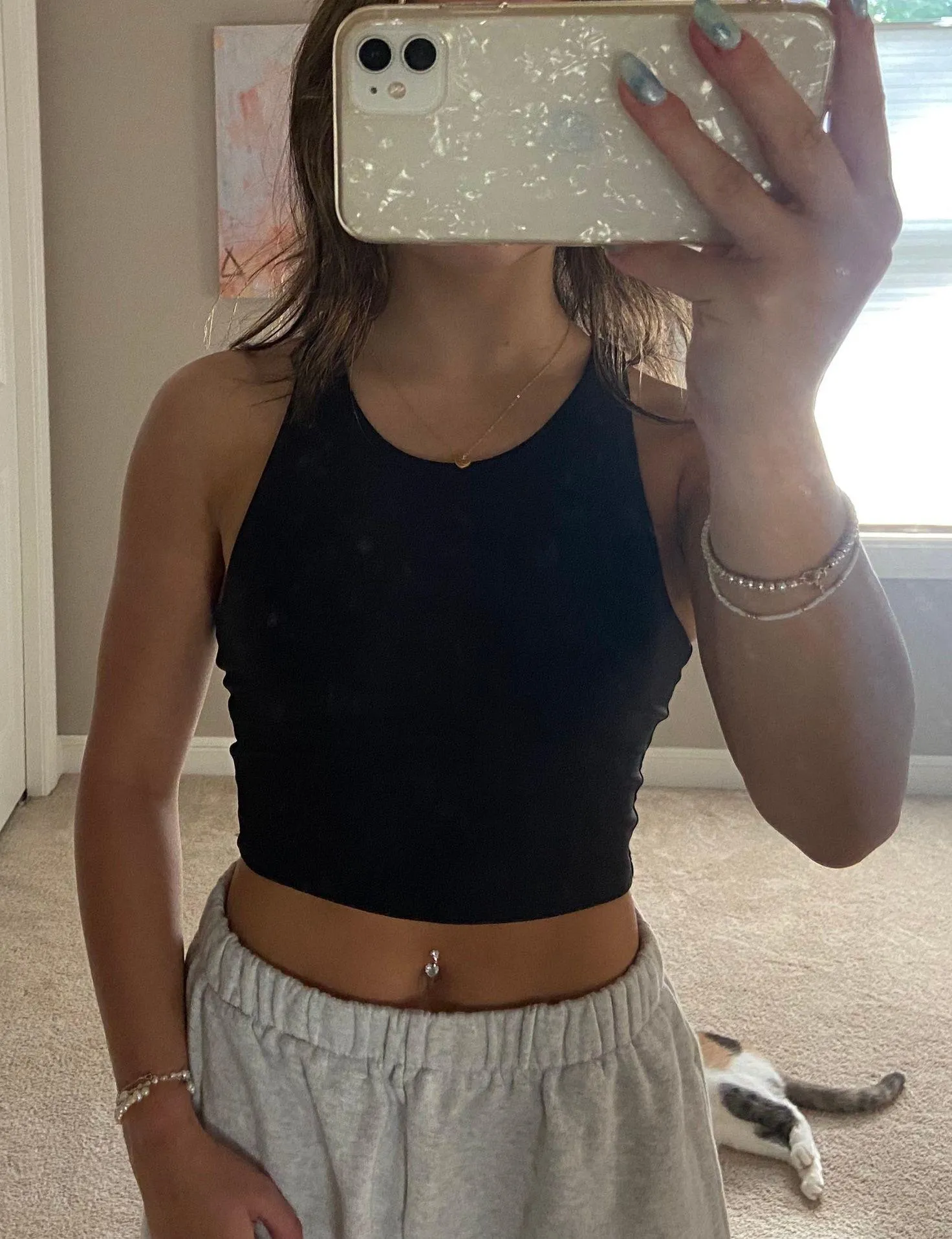 black athletic tank - Image 2