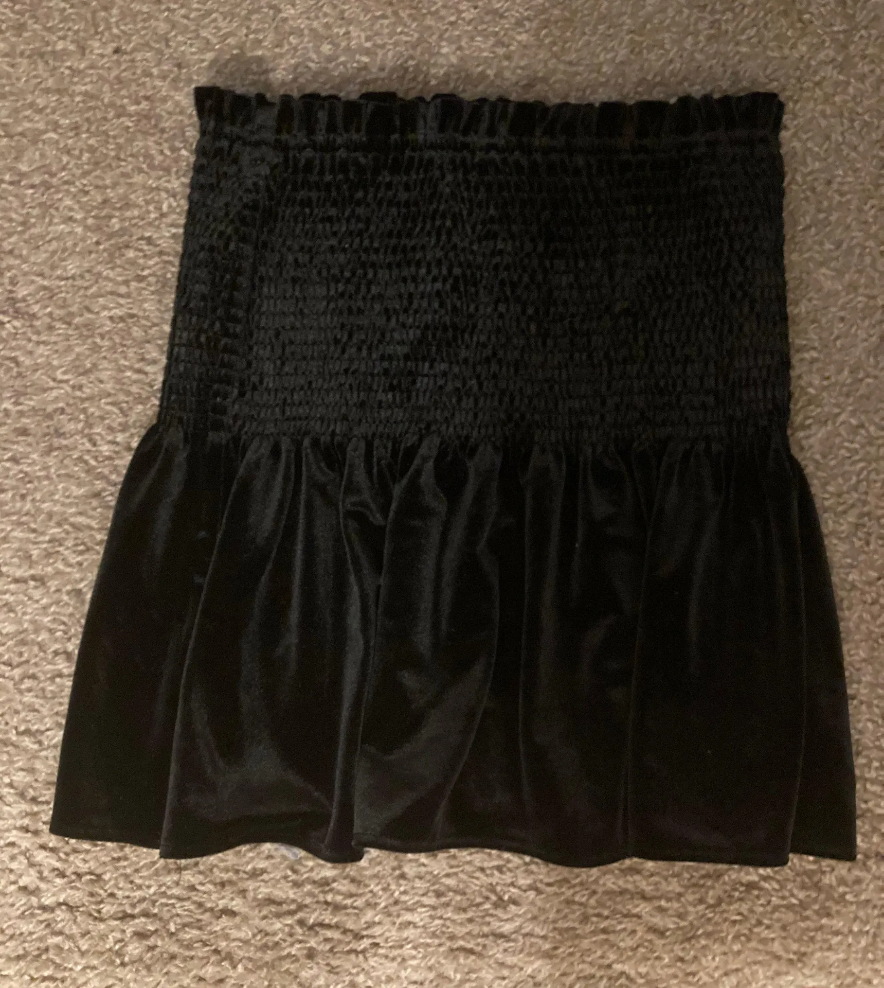 Smocked Velvet Skirt - Image 2