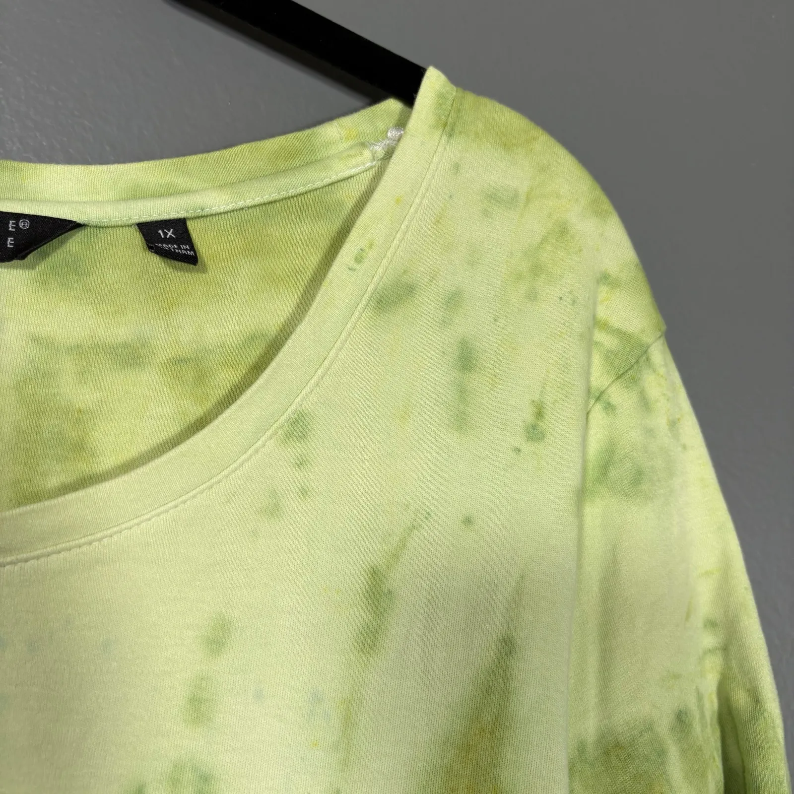 Carole Little Hippie Yellow & Blue Tie Dye T - Image 2