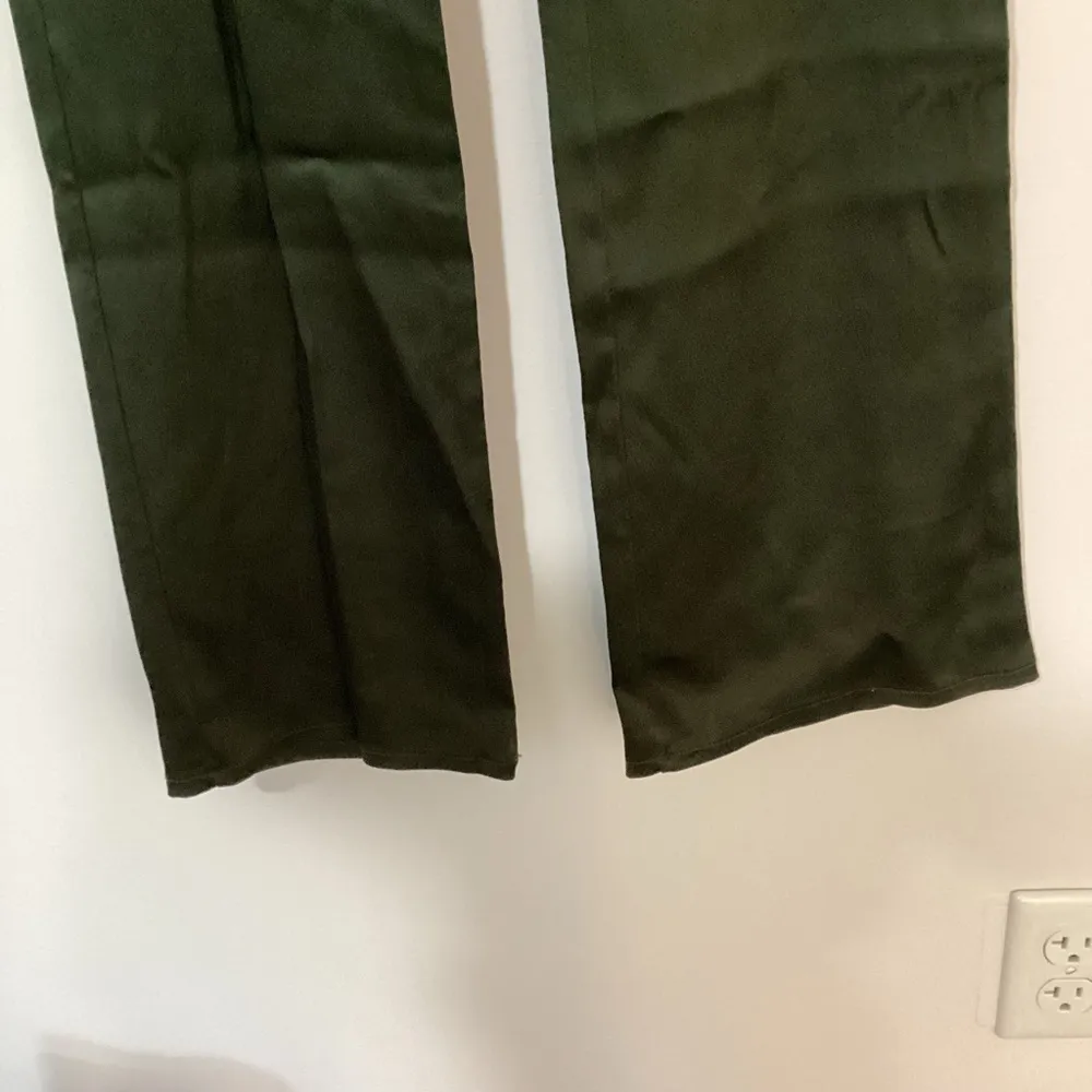 Zara Satin Effect Flare Boot Cut Pull On Pants Medium - Image 6