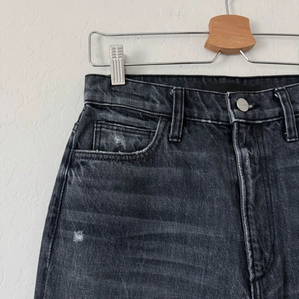 Joe’s Jeans The Honor High Rise Vintage Straight Distressed Black Wash Size 26 - Image 6