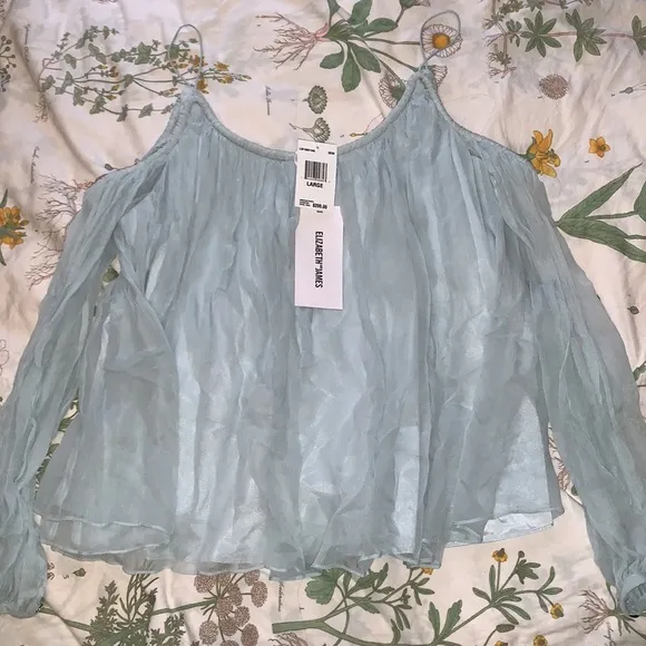 FIRM PRICE♥️Elizabeth and James Maylin Off Shoulder Silk - Image 4