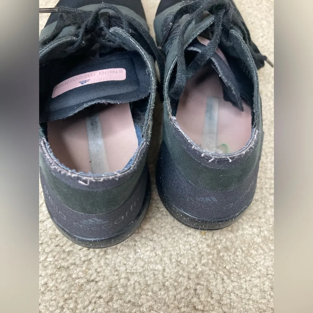 Adidas X Stella McCartney Black Paneled Mesh Shoes Size 9 - Image 7
