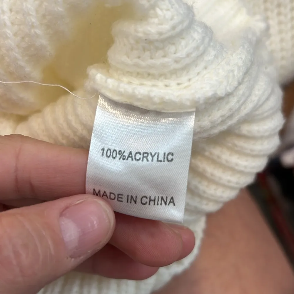 Princess Polly Cream Knit Crop Top sweater with bell sleeves size XS/S. - Image 7