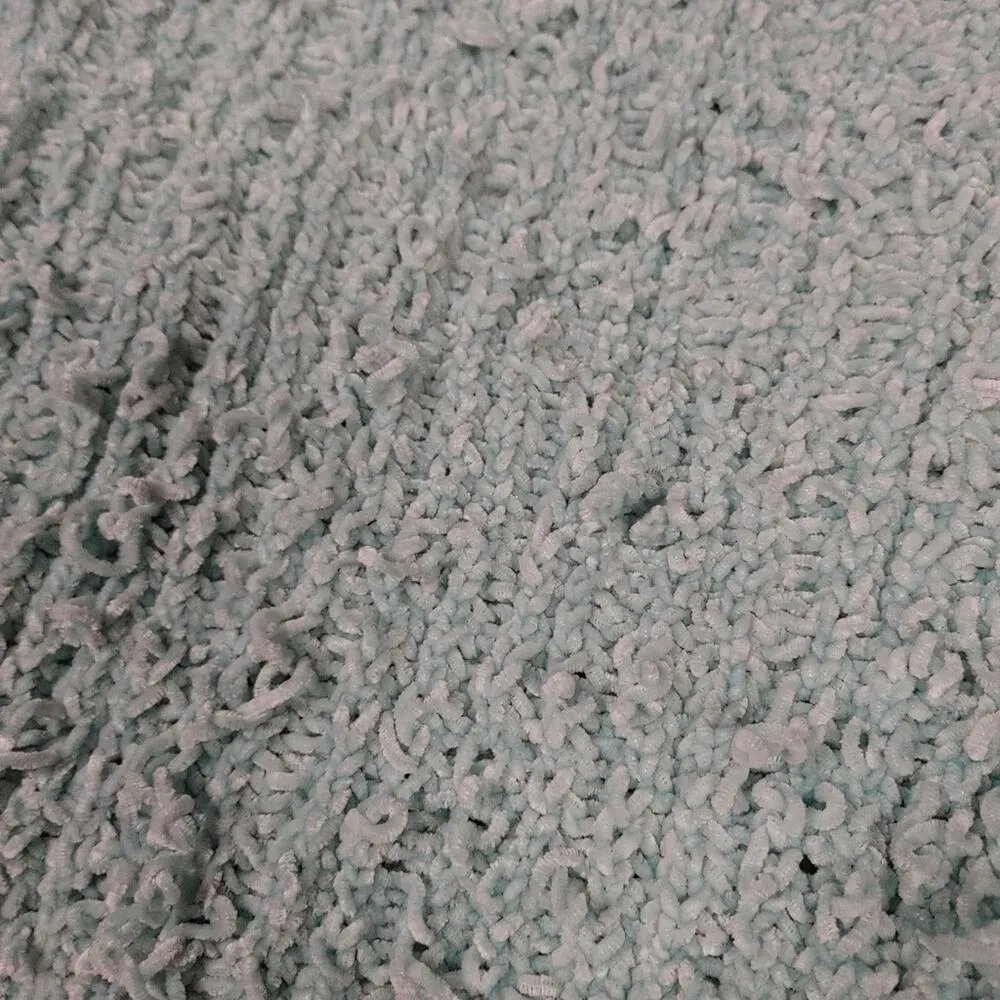 Wild Fable Size Large L Light Blue Fringe Cropped Crop Sweater Long Sleeve Sweat - Image 5