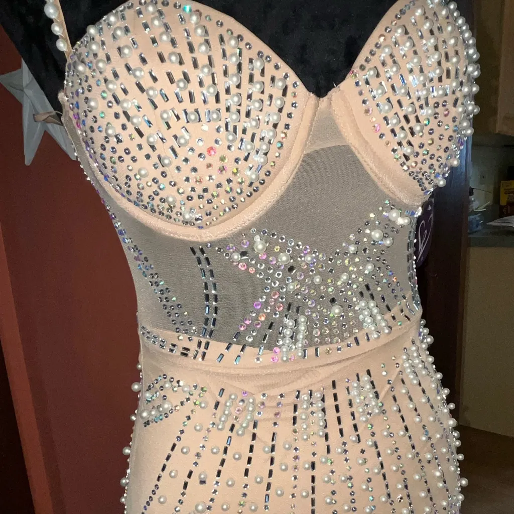 NWT-Windsor pearl and rhinestone dress - Image 10