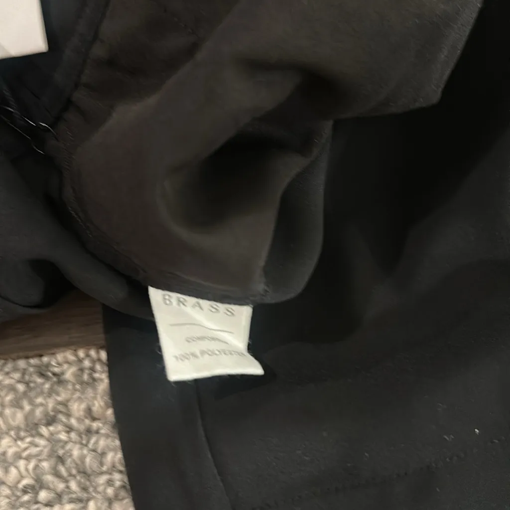 NWT Brass Clothing High Rise Cropped the Ace Pant 24” Sz 8 Black - Image 9