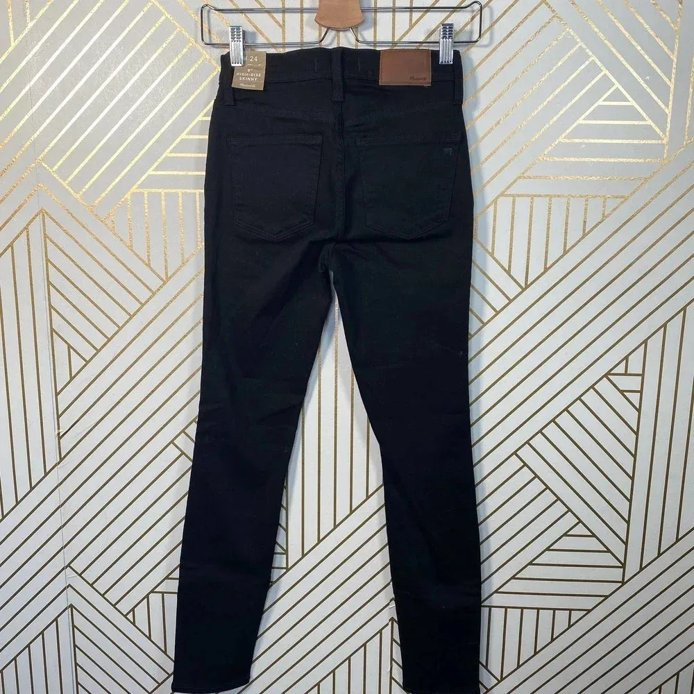 Madewell 9" Mid-Rise Skinny Jeans ISKO Stay Black‎ - Image 9