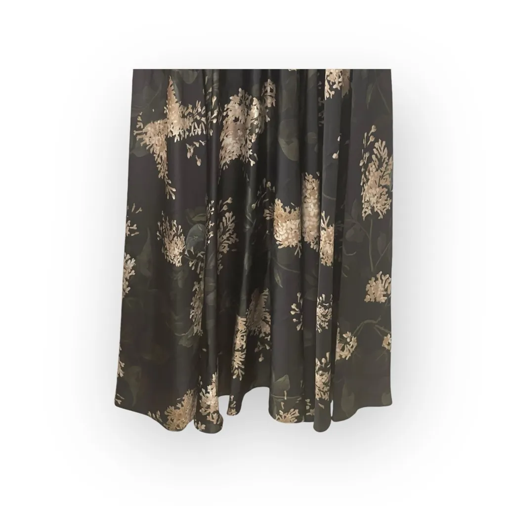 Vince ❀ Lilac Floral Micro Pleated Midi Dress ❀ Coastal Blue Floral Print ❀ Sml - Image 8