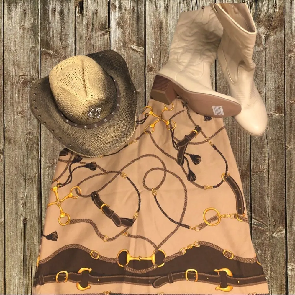 Talbots nwot! skirt with equestrian bridle… - Image 2