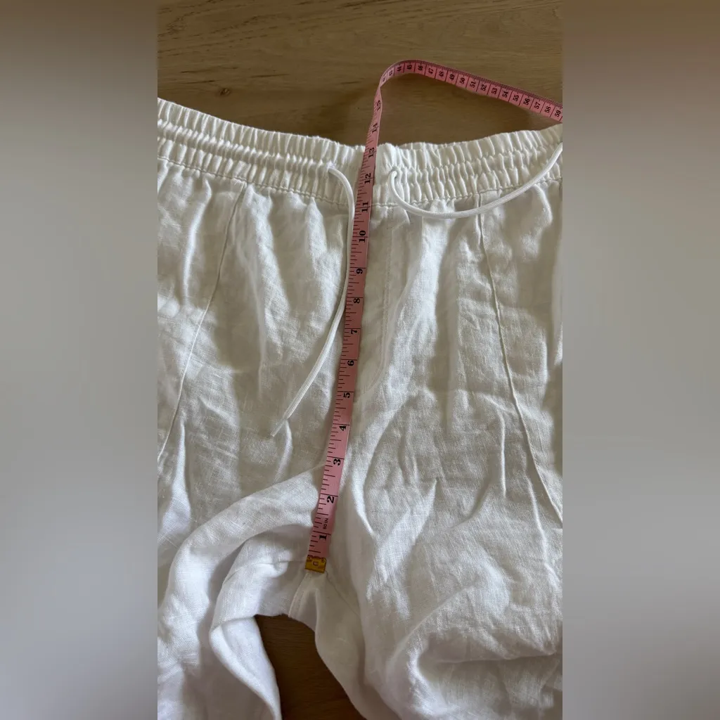 Athleta Retreat Linen Jogger white size XL - Image 8