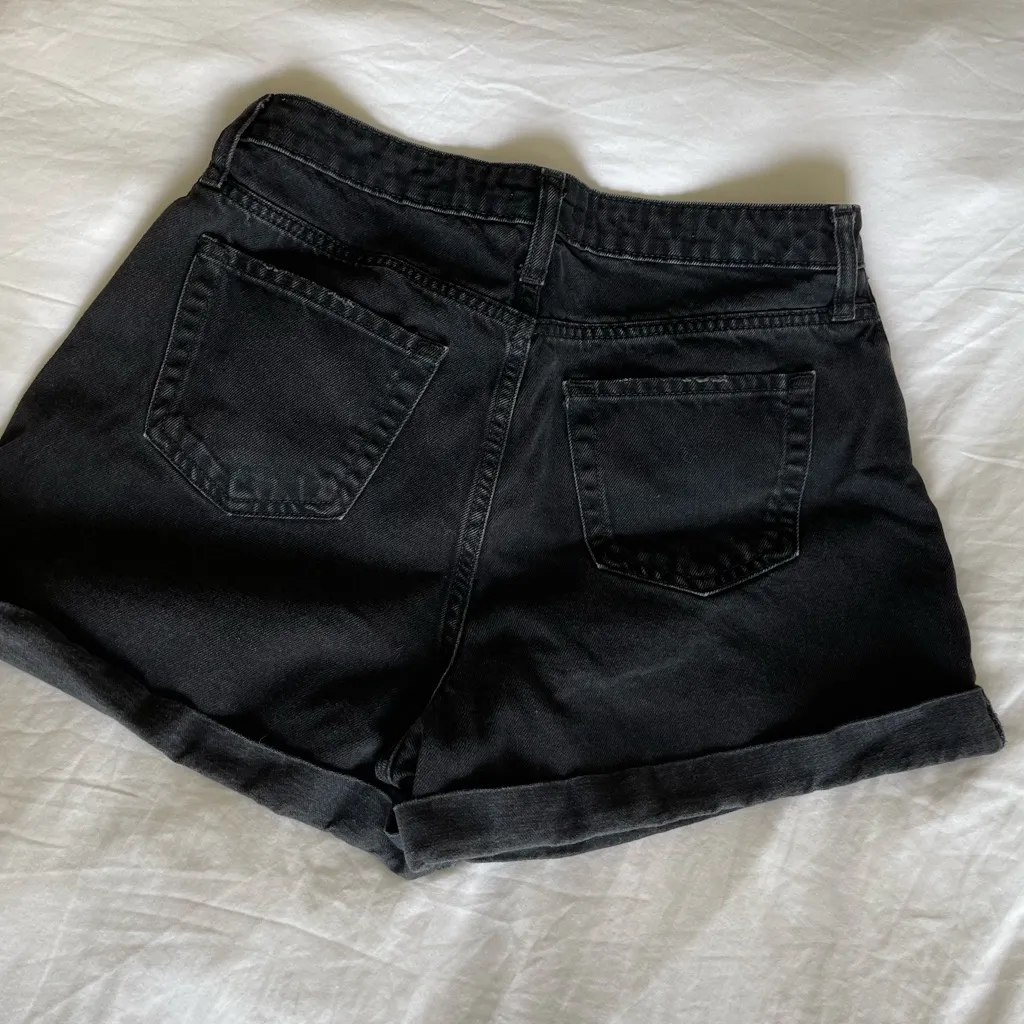 Wild fable highest rise mom Jean shorts  - black - Image 3