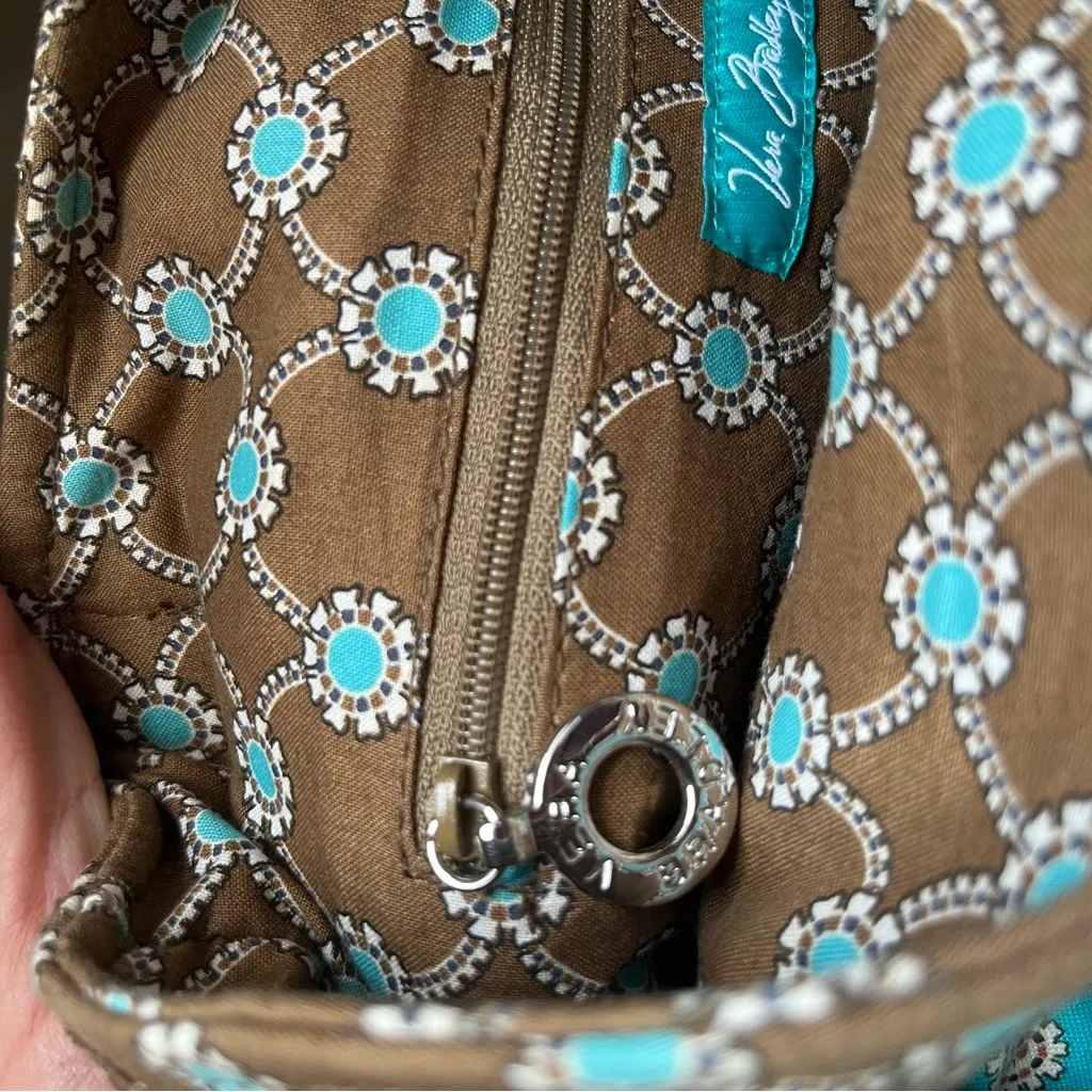 Vera Bradley Cha Cha ruffled handbag Totally Turquoise - Image 6