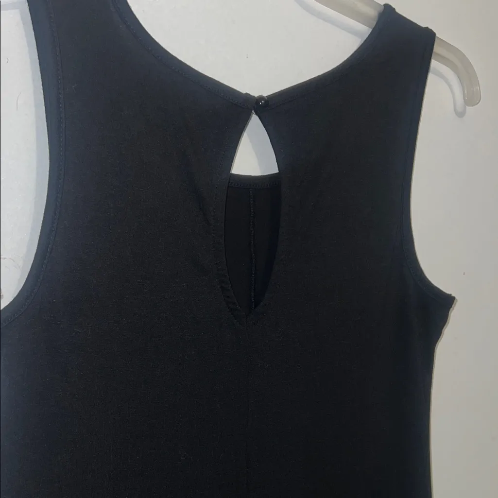 Wide Leg Pants Overall Jumpers with Pockets Black Size M - Image 6