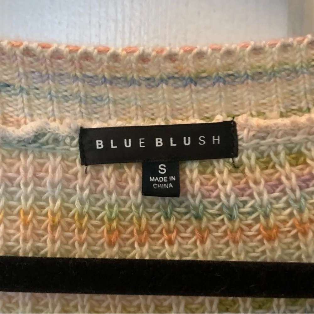 BlueBlush Multi-Color Cropped Sweater - Image 3