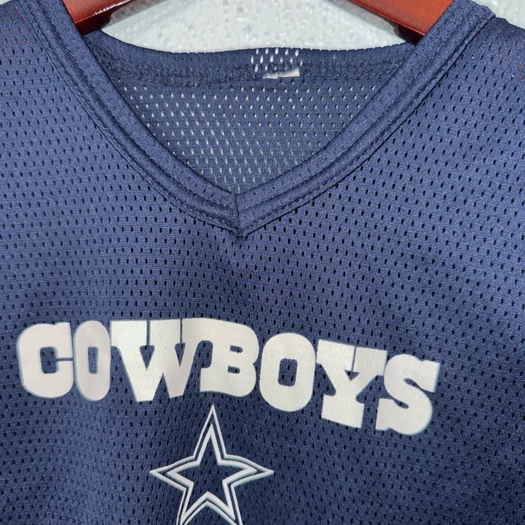 Cowboys Navy Mesh Jersey Blue Size XS - Image 5