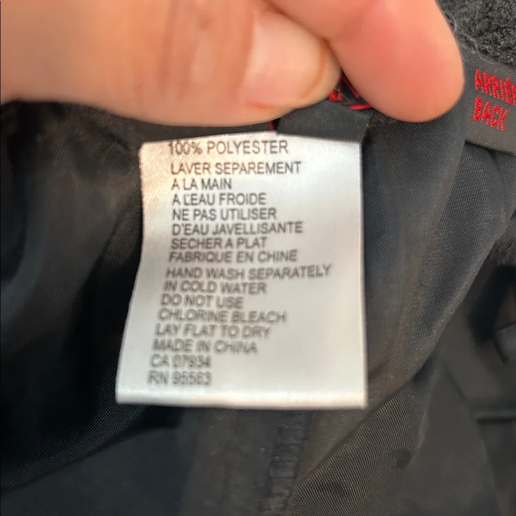 Simon Chang Black Lace Asymmetrical Ruffle Midi Skirt Size 4 - Image 8