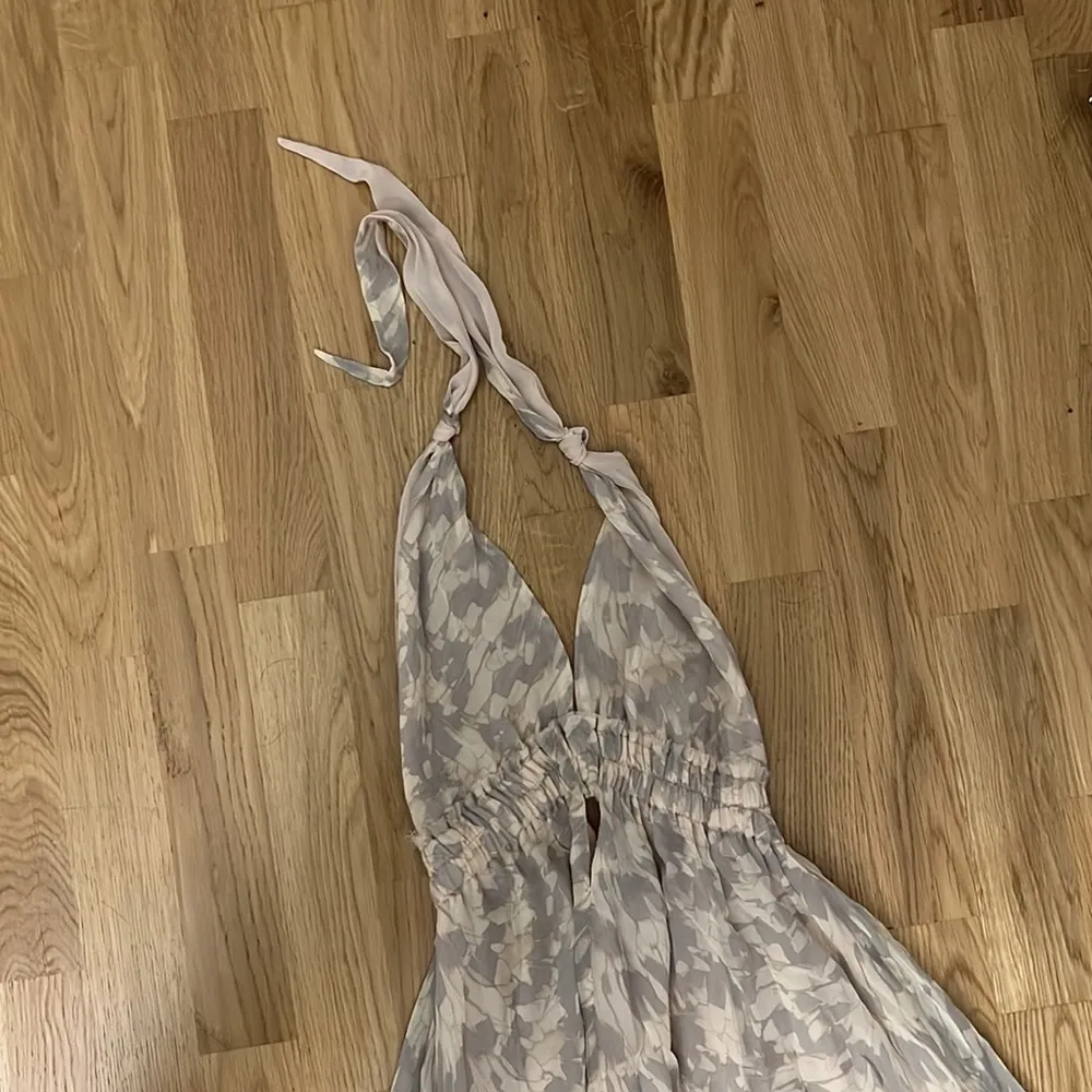 Iike new loveshackfancy printed silk halter gown love dress - Image 5