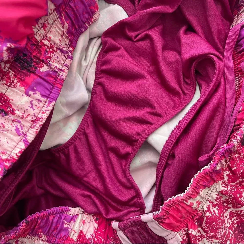 Nike Women's Dry Printed Tempo Running Shorts Pink Splatter XL Annette - Image 10