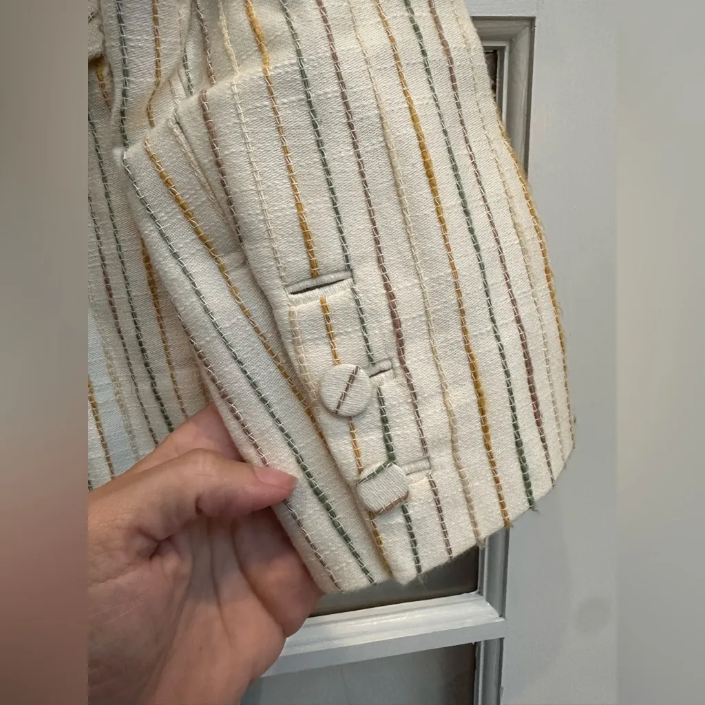 Vintage L.A.M.B. Y2K Punk Grunge Ska Striped Blazer Jacket Gwen Stefani Size 2 - Image 11