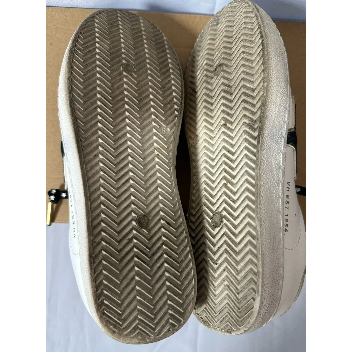 Vintage Havana Bianca Sneakers Black White Star Low Top Womens Sz 6M - Image 11