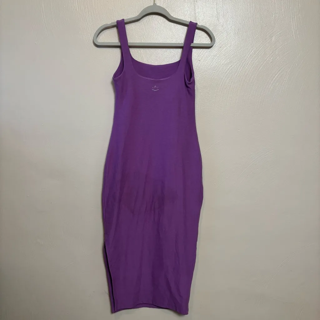 Beyond Yoga Women's Midi Dress Sleeveless Shelf Bra Purple‎ Lavender Size Small - Image 4