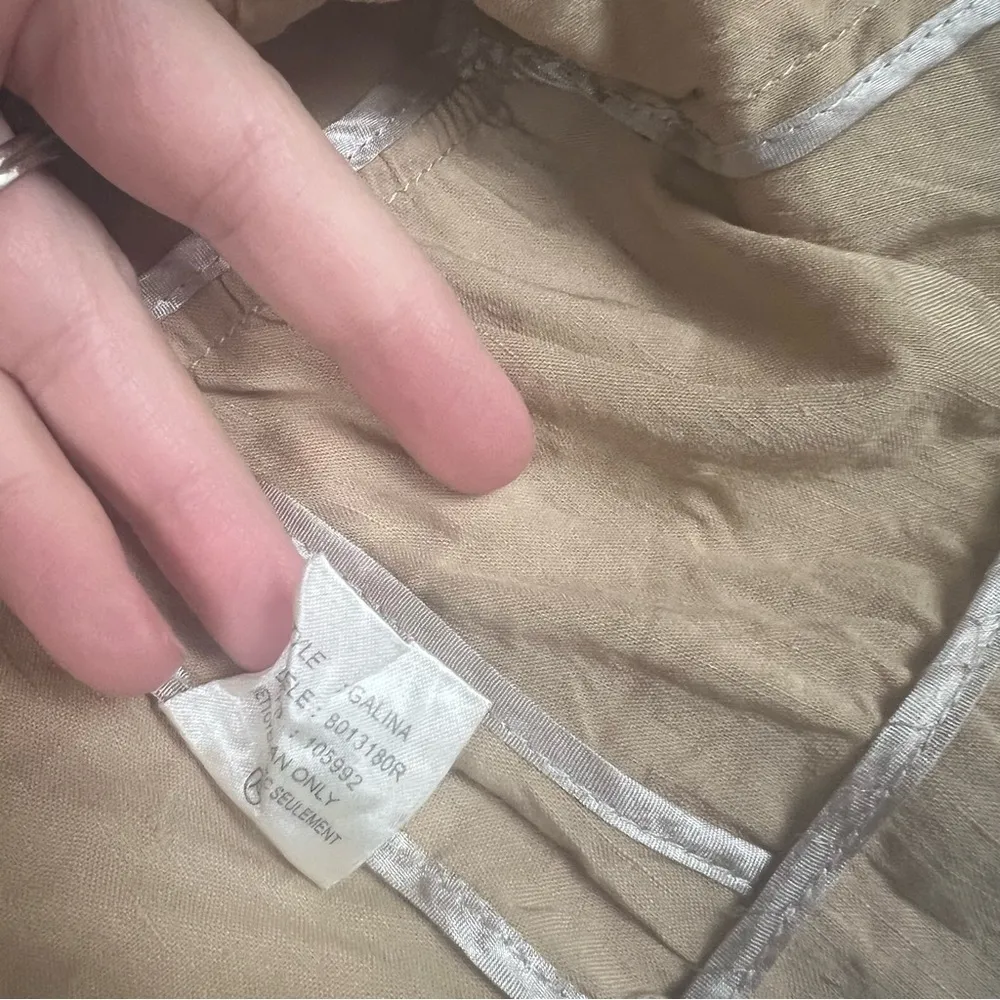 Theory Linen Blend Tie Front Blazer Sz 2‎ - Image 5