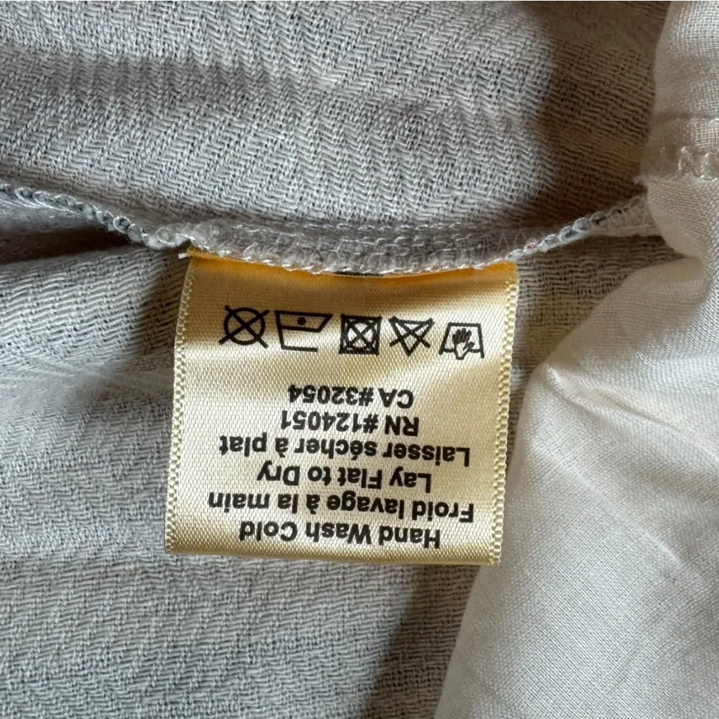 Anthropologie Porridge Clothing Striped Cotton Wrap Skirt - Size Small - Image 12