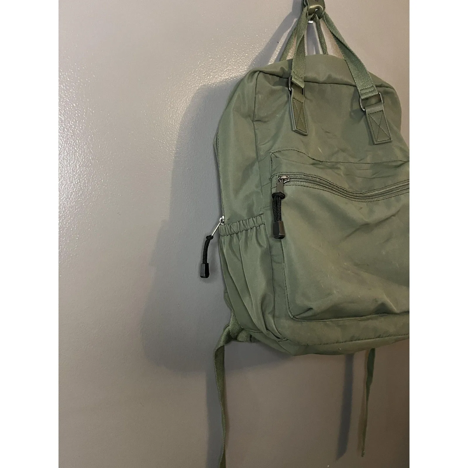 Wild Fable Backpack Large Padded Straps Front Pocket School Bag Casual Bookbag Green - Image 2