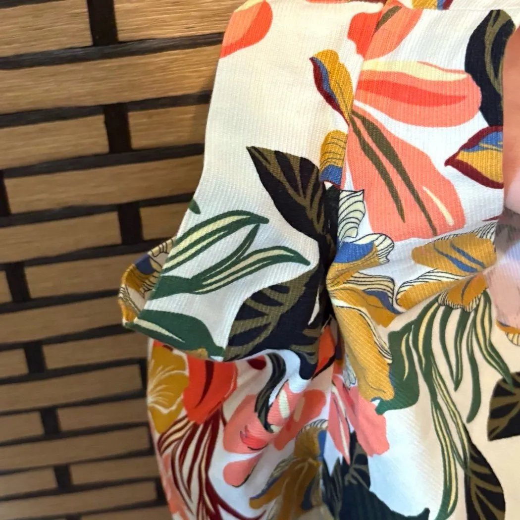 Zara Trafaluc Floral Romper‎ Size XS - Image 8