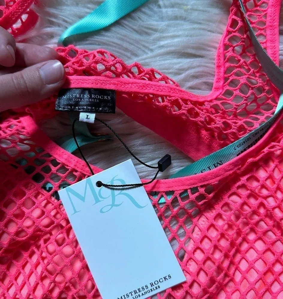 HOUSE OF CB Pink Fishnet Scorcher - Image 3