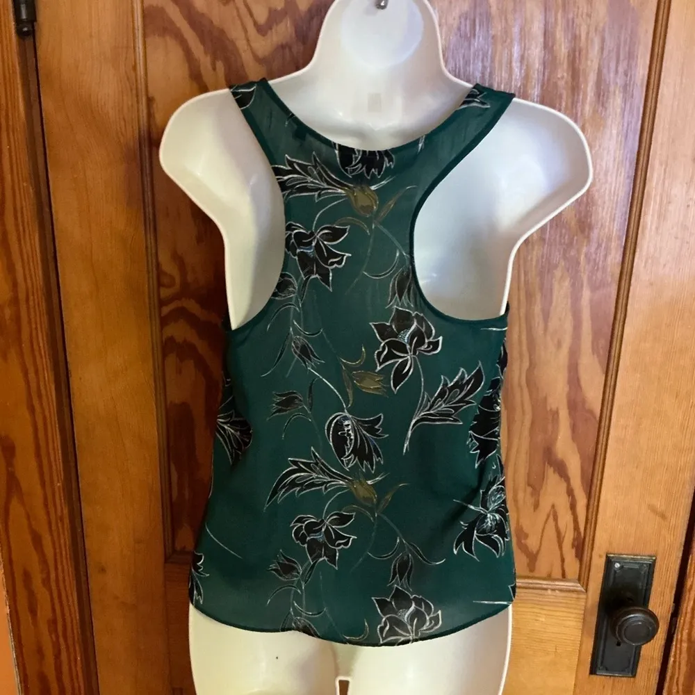 Cabi Zoe falling flowers racer back tank top - Image 6